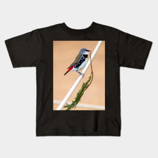 Diamond Firetail Finch Kids T-Shirt